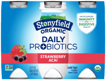 $1.50 for Stonyfield® Organic Probiotic Shot. Offer available at multiple stores.