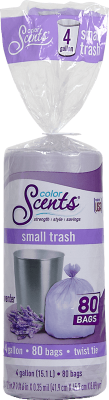 $1.00 for Color Scents Trash Bags. Offer available at Walmart, H-E-B, Walmart Pickup & Delivery.