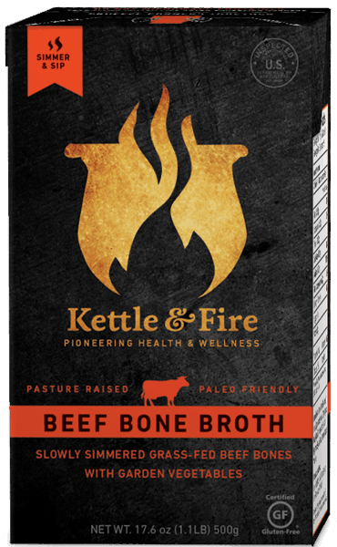 $1.00 for Kettle & Fire Beef Bone Broth. Offer available at multiple stores.