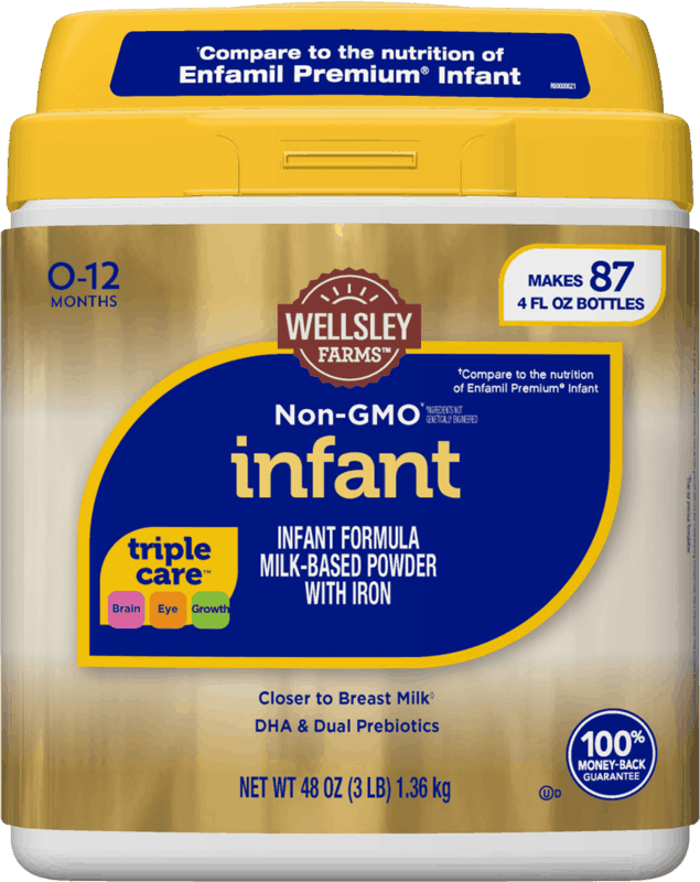 $4.00 for Wellsley Farms™ Infant Formula. Offer available at BJ&#39;s.