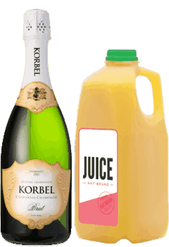 $2.00 for KORBEL® & Any Brand Juice. Offer available at multiple stores.