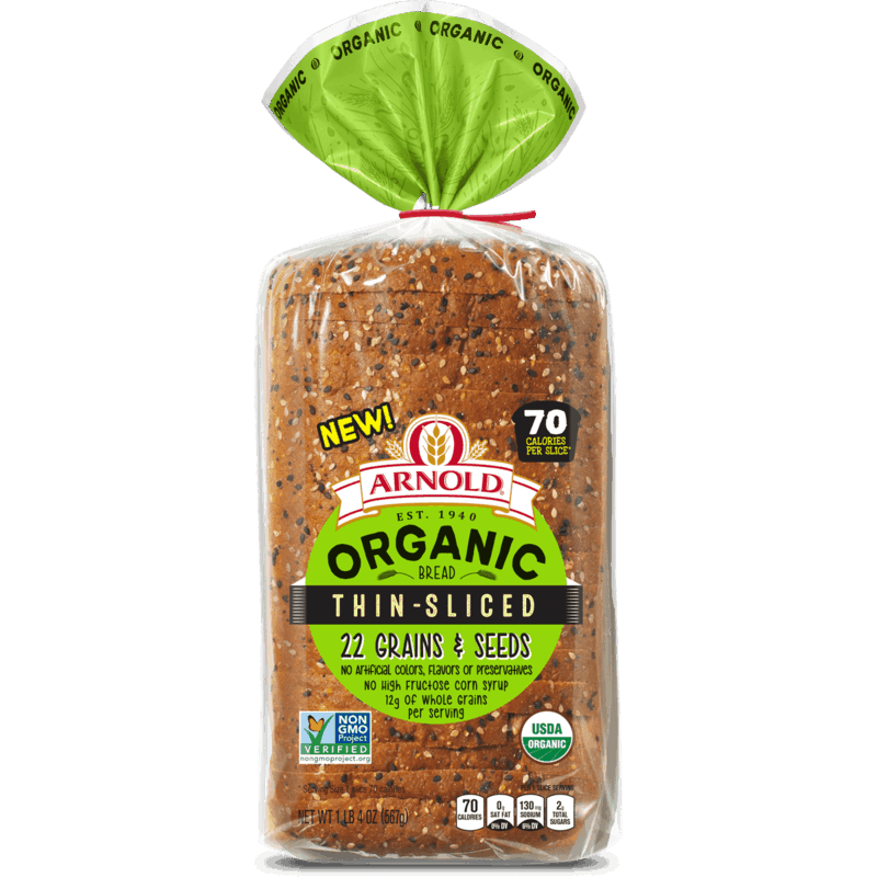 $1.50 for Arnold® Organic Thin-Sliced Bread. Offer available at multiple stores.