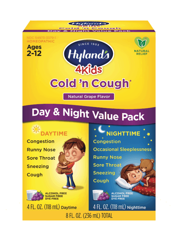 $2.50 for Hyland’s® 4 Kids Cold 'n Cough Day and Night Value Pack. Offer available at multiple stores.