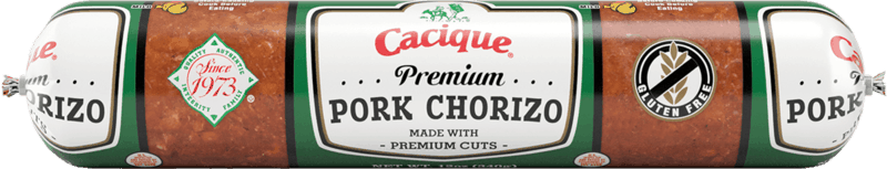 $1.00 for Cacique Premium Chorizo. Offer available at multiple stores.