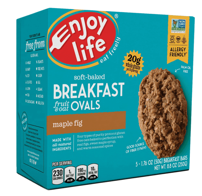 $1.00 for Enjoy Life® Soft-Baked Breakfast Ovals. Offer available at multiple stores.