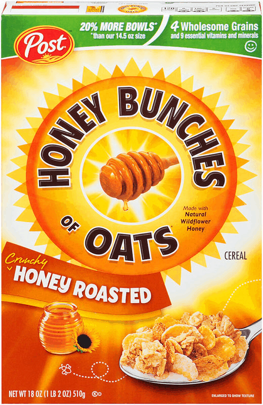 $0.25 for Post&reg; Honey Bunches of Oats&reg; Cereal. Offer available at multiple stores.