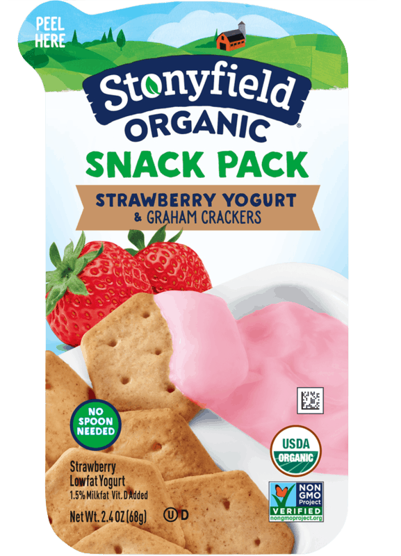 $0.75 for Stonyfield® Snack Pack. Offer available at Walmart.