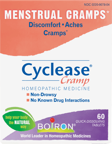 $1.00 for Boiron® Cyclease® Cramp. Offer available at Publix, Giant Eagle, Whole Foods Market®.