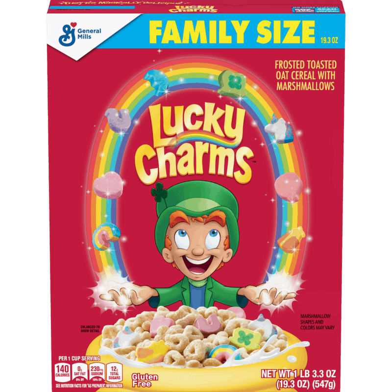 $1.00 for Lucky Charms Cereal. Offer available at Walmart, Walmart Pickup & Delivery.