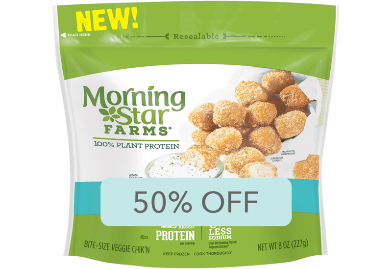 $1.75 for Morning Star Farms® Popcorn Chik'n. Offer available at Walmart.