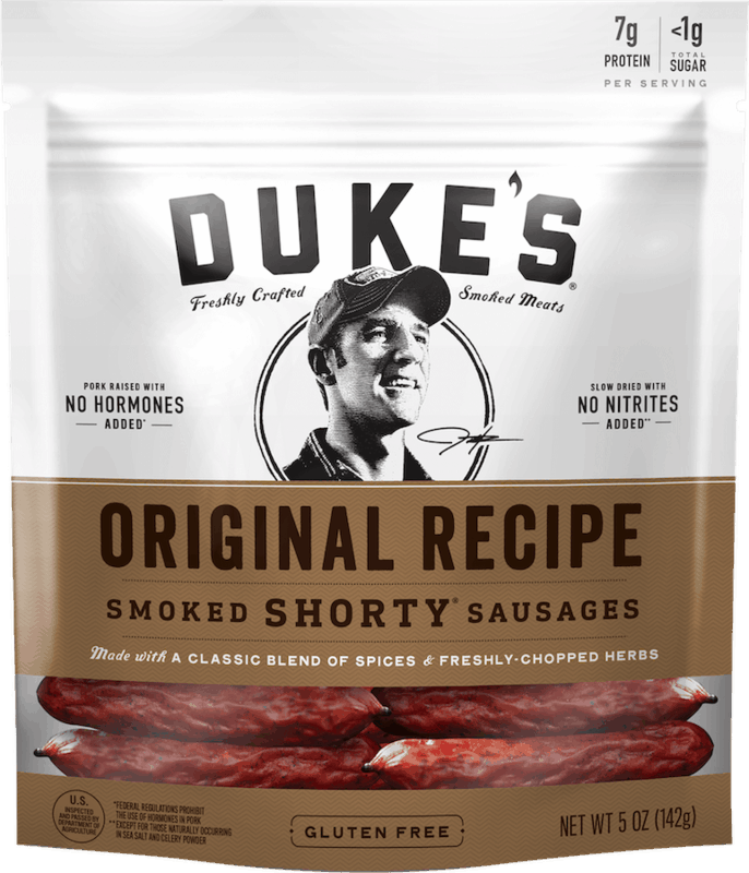 $0.75 for Duke's® Smoked Shorty Sausages. Offer available at Walmart.