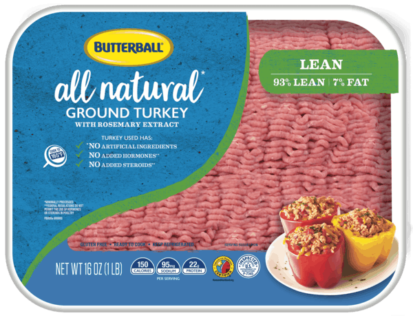 $0.50 for Butterball® All Natural Fresh Ground White Turkey. Offer available at multiple stores.