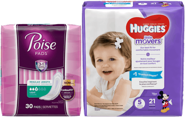 $3.00 for Poise&reg; & Huggies&reg; Combo. Offer available at Walgreens.