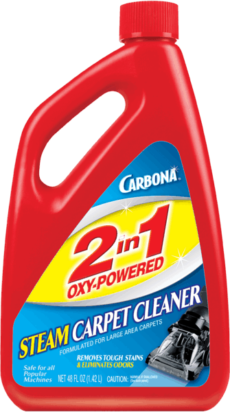 $2.00 for Carbona® 2 in 1 Oxy-Powered Steam Carpet Cleaner. Offer available at multiple stores.