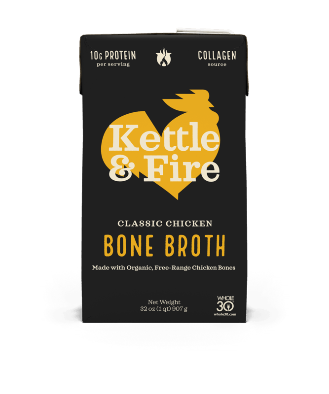 $1.00 for Kettle & Fire Bone Broth. Offer available at multiple stores.