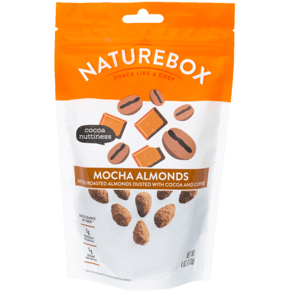 $1.00 for NatureBox Mocha Almonds. Offer available at Safeway, Sprouts Farmers Market, Cost Plus.