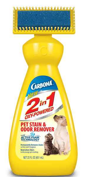 $1.15 for Carbona® 2 in 1 Oxy-Powered Pet Stain and Odor Remover. Offer available at multiple stores.