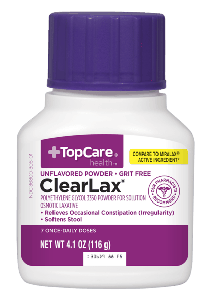 $2.00 for ClearLax® Laxative. Offer available at multiple stores.