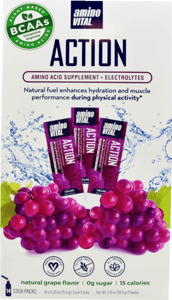 $3.00 for Amino Vital® ACTION™ Grape Drink Mix. Offer available at Whole Foods Market®.