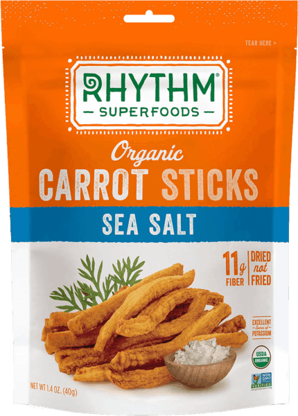 $0.50 for Rhythm Superfoods® Carrot Sticks. Offer available at multiple stores.