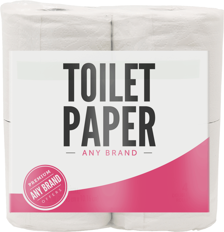 $0.10 for Any Brand Toilet Paper. Offer available at multiple stores.