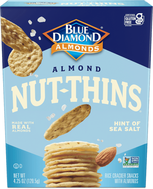 $0.50 for Blue Diamond Nut Thins. Offer available at Walmart, Walmart Pickup & Delivery.