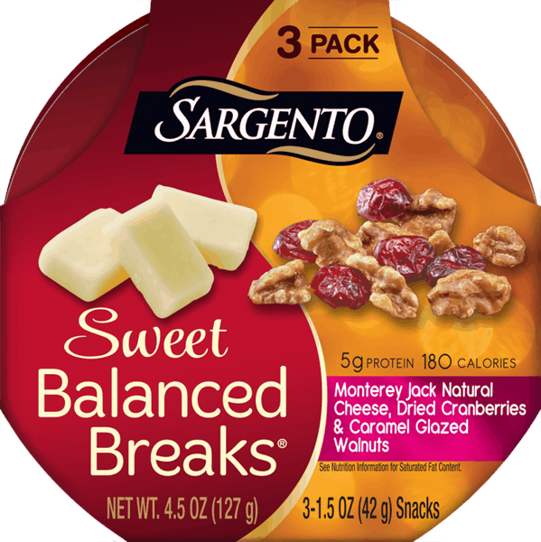 $0.50 for Sargento&reg; Sweet Balanced Breaks&reg;. Offer available at multiple stores.