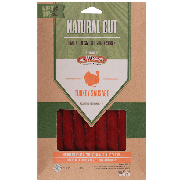 $0.50 for Old Wisconsin® Natural Cut™. Offer available at Walmart.