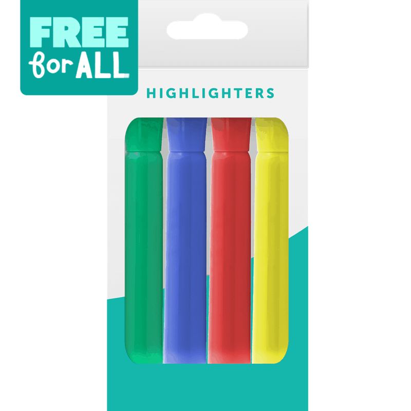 $2.69 for FREE Sharpie Tank Style Highlighters. Offer available at multiple stores.