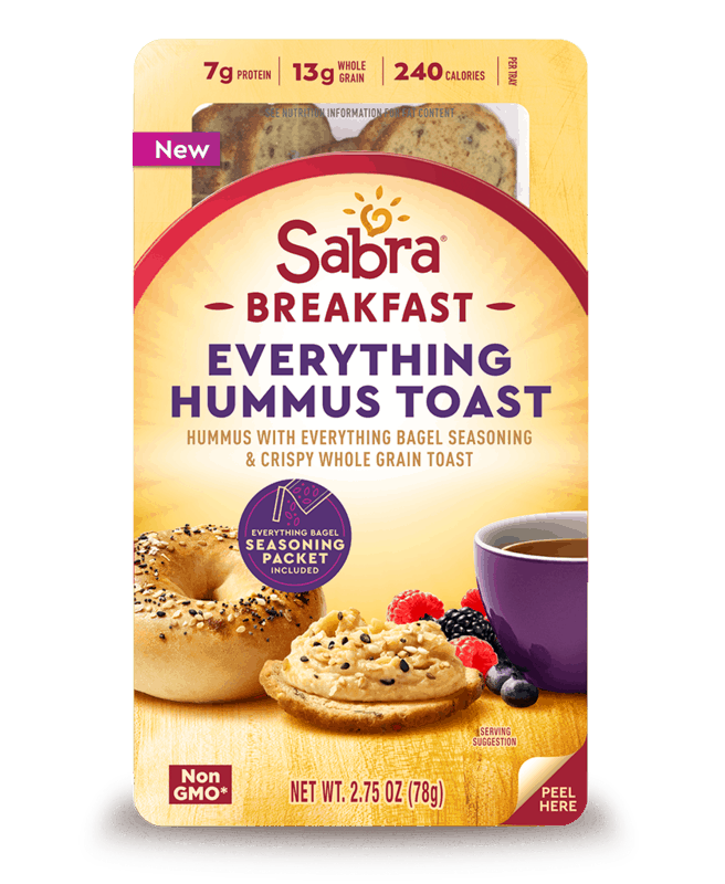 $1.50 for Sabra® Breakfast Everything or Lemon Poppy Seed Toast. Offer available at multiple stores.