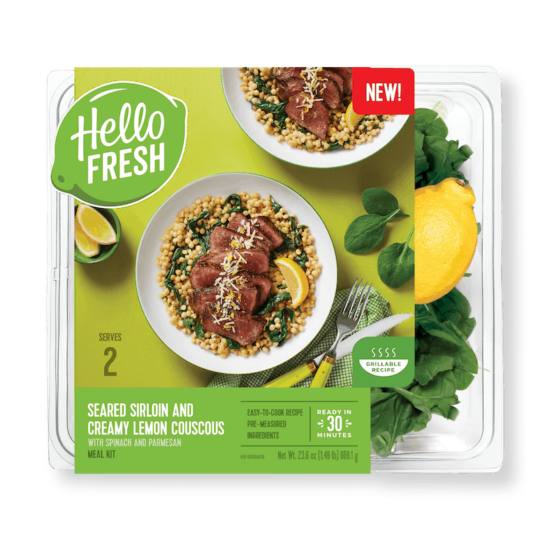 $5.00 for HelloFresh™ Meal Kit. Offer available at H-E-B, Hannaford, Fareway Food Stores, Giant (DC,DE,VA,MD).