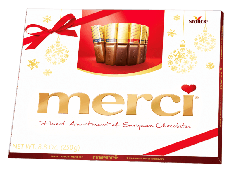 $1.50 for merci Holiday Assorted Chocolate Box. Offer available at Walmart, Walmart Pickup & Delivery.