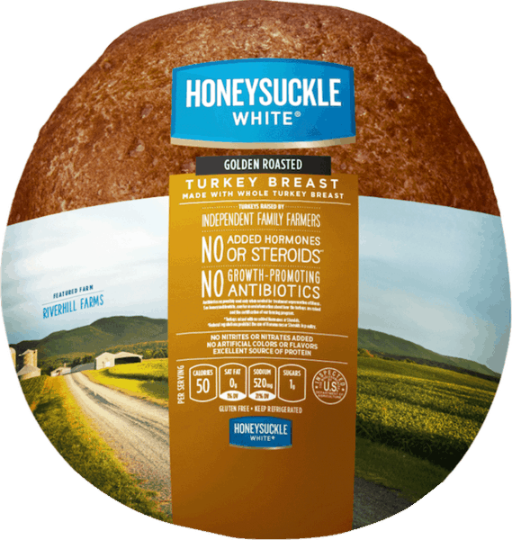 $1.25 for Honeysuckle White® Turkey Breast. Offer available at Walmart.