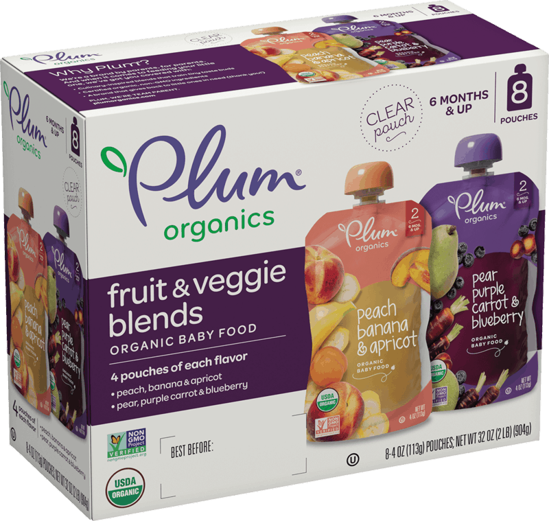 $2.50 for Plum Organics® Baby Food Pouches. Offer available at Walmart, Walmart Pickup & Delivery.