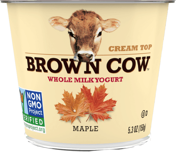 $0.50 for Brown Cow Cream Top Small Cup Yogurt. Offer available at multiple stores.