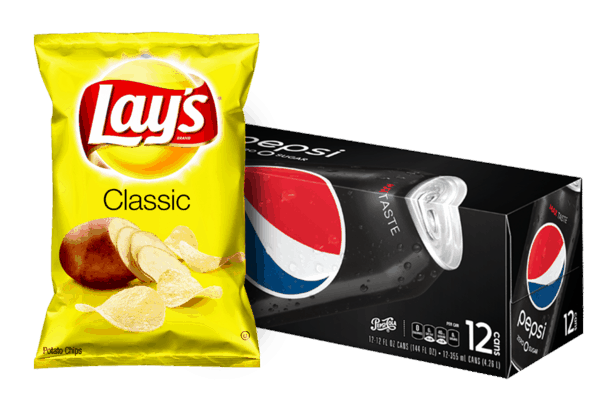 $1.50 for Lays® chips and Pepsi® Combo. Offer available at multiple stores.