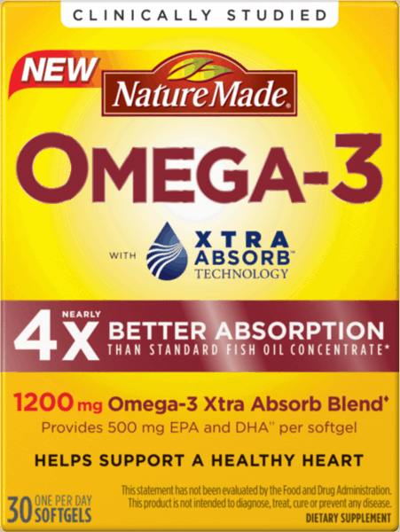 $1.50 for Nature Made® Omega-3 with Xtra Absorb™. Offer available at Target.