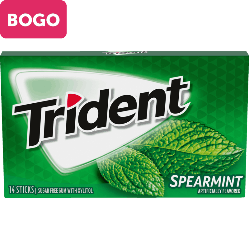 $1.12 for Trident Singles. Offer available at Walmart, Walmart Online.