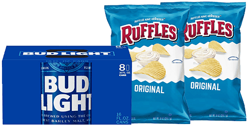 $1.00 for Ruffles&reg; Chips. Offer available at multiple stores.