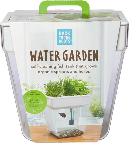 $20.00 for Back to the Roots® Water Garden Deluxe. Offer available at H-E-B, Home Depot.