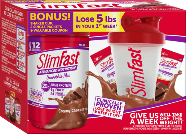 $2.00 for SlimFast® Advanced 7-Day Smoothie Shaker Kit. Offer available at Walmart.