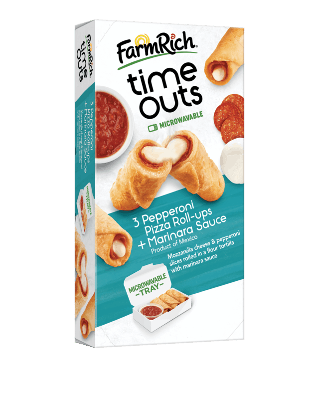 $0.75 for Farm Rich Time Outs. Offer available at Walmart, Publix.