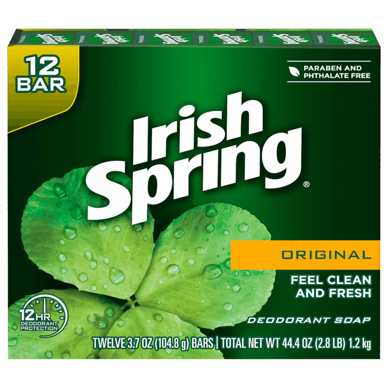 $1.00 for Irish Spring® Bar Soap. Offer available at Walmart, Walmart Pickup & Delivery.