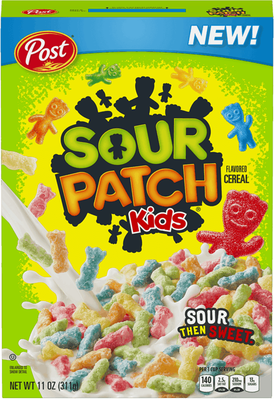 $0.50 for Post® SOUR PATCH KIDS® Cereal. Offer available at multiple stores.