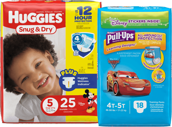 $3.00 for Huggies® Diapers, Pull-Ups® Training Pants OR GoodNites®. Offer available at Rite Aid.