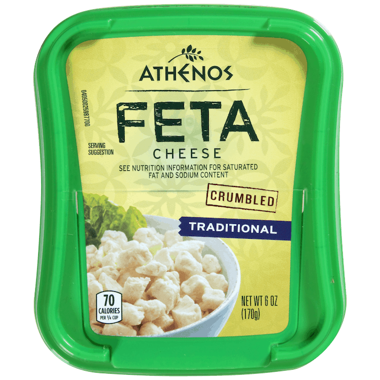 0.75 for Athenos Feta Cheese. Offer available at multiple stores