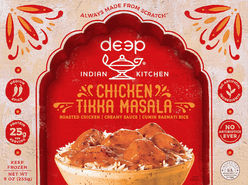 $0.75 for Deep Indian Kitchen® Frozen Entrees. Offer available at multiple stores.