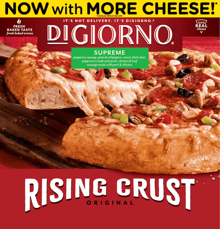 $1.50 for DiGiorno Rising Crust Pizza. Offer available at Target, Walmart.