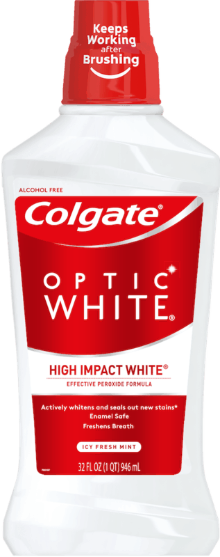 $2.00 for Colgate® Optic White® Mouthwash. Offer available at Walmart.