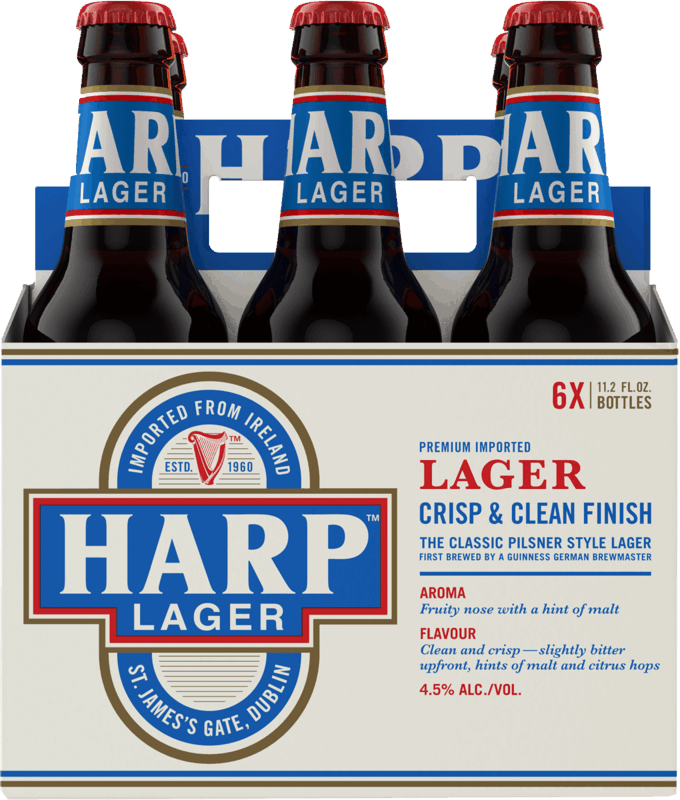 $2.00 for HARP Lager. Offer available at multiple stores.